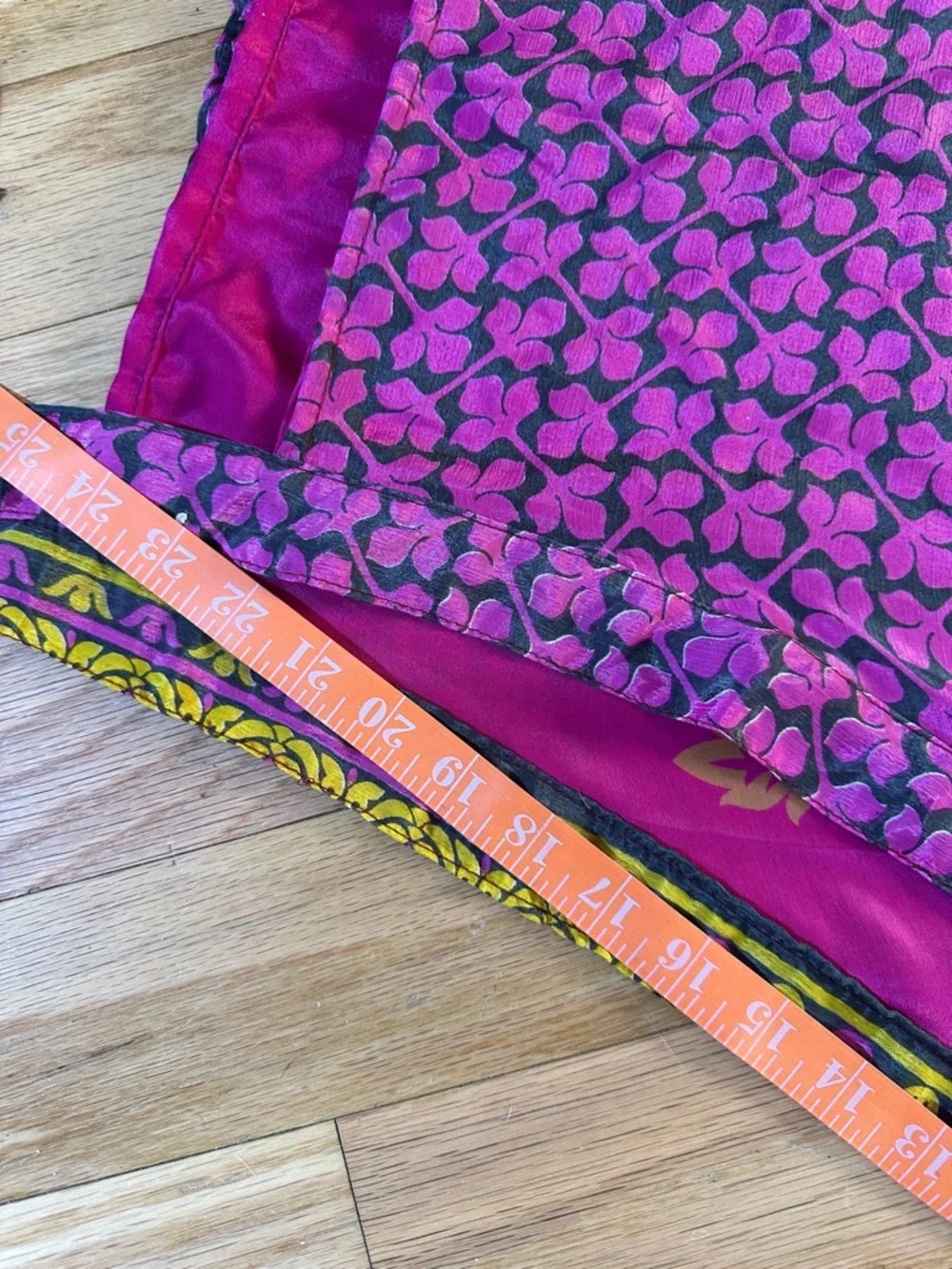 VINTAGE SILK BLEND WRAP SKIRT OSFM